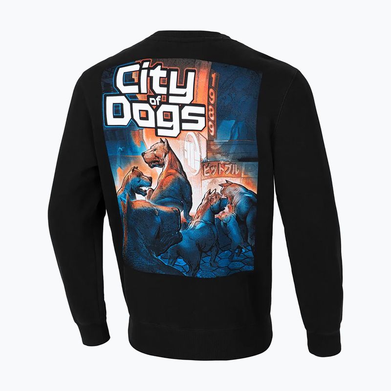 Vyriški Pitbull West Coast Crewneck City Of Dogs džemperiai juodi 2