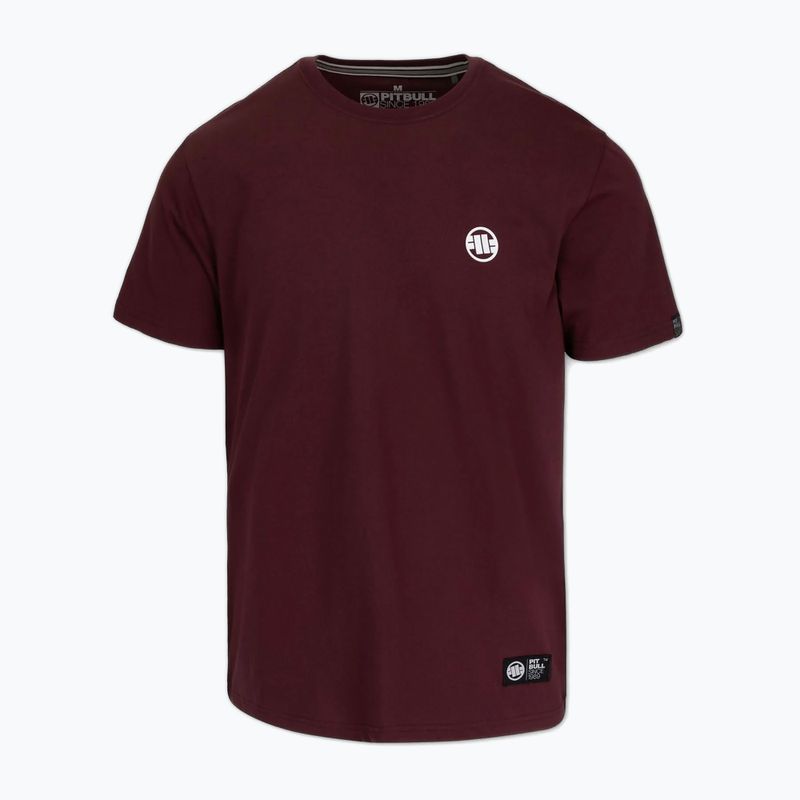 Vyriški marškinėliai Pitbull Small Logo dark burgundy 4