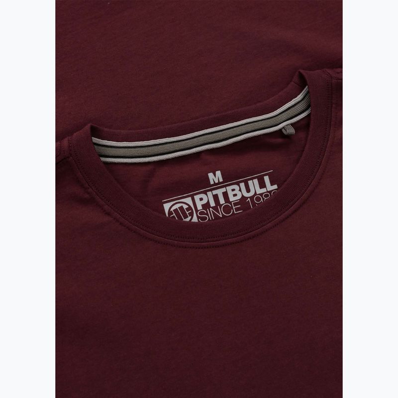Vyriški marškinėliai Pitbull Small Logo dark burgundy 6