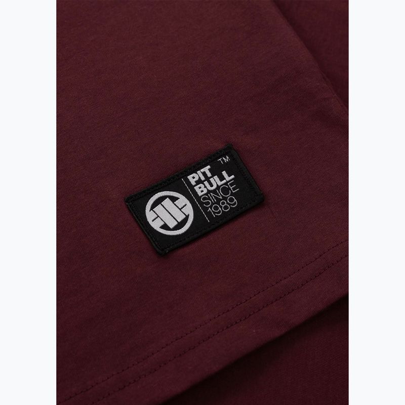 Vyriški marškinėliai Pitbull Small Logo dark burgundy 9