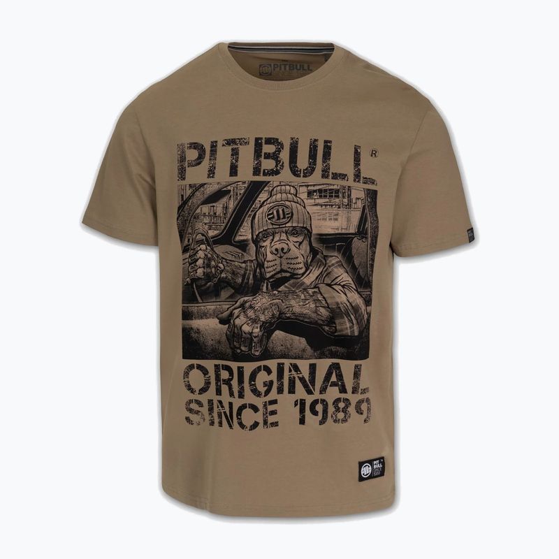 Vyriški marškinėliai Pitbull Drive dark sand 5