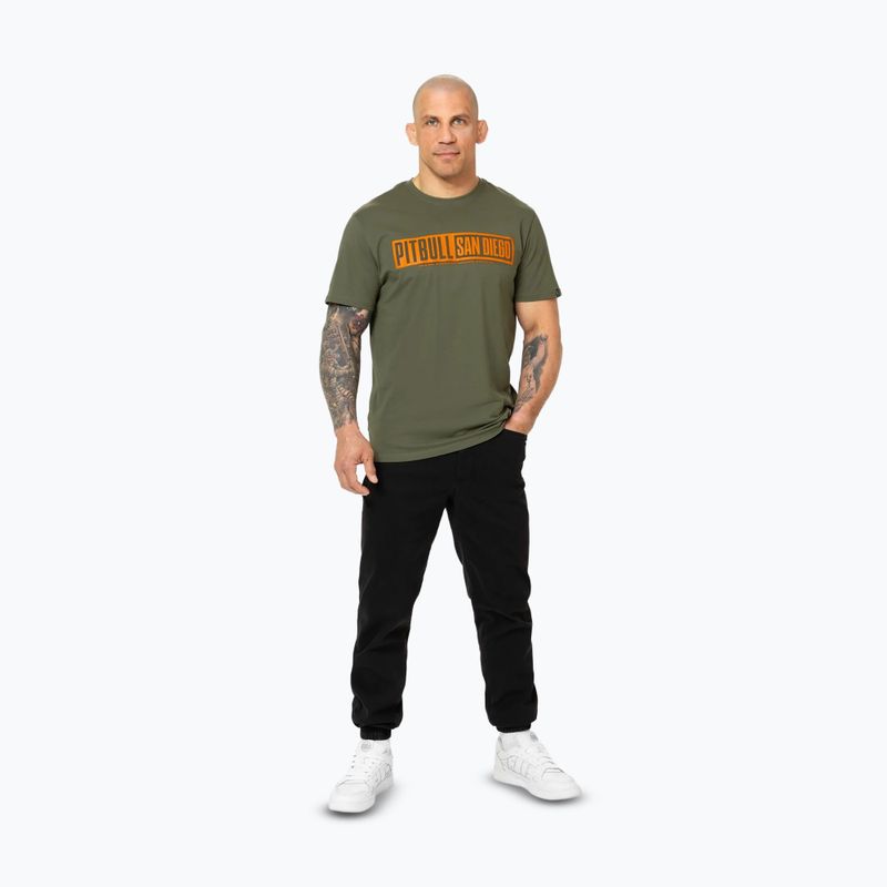 Vyriški marškinėliai Pitbull Eighty Nine Dog dark olive 2