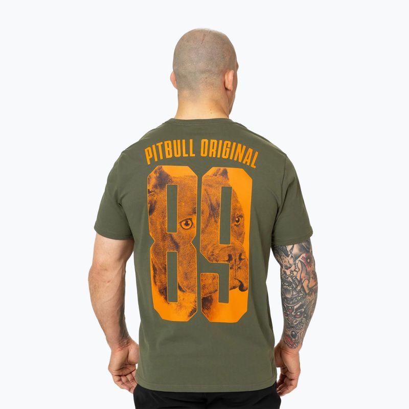 Vyriški marškinėliai Pitbull Eighty Nine Dog dark olive 3