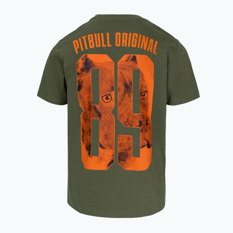 Vyriški marškinėliai Pitbull Eighty Nine Dog dark olive