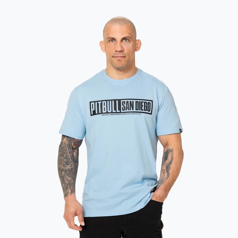 Vyriški marškinėliai Pitbull Eighty Nine Dog light blue