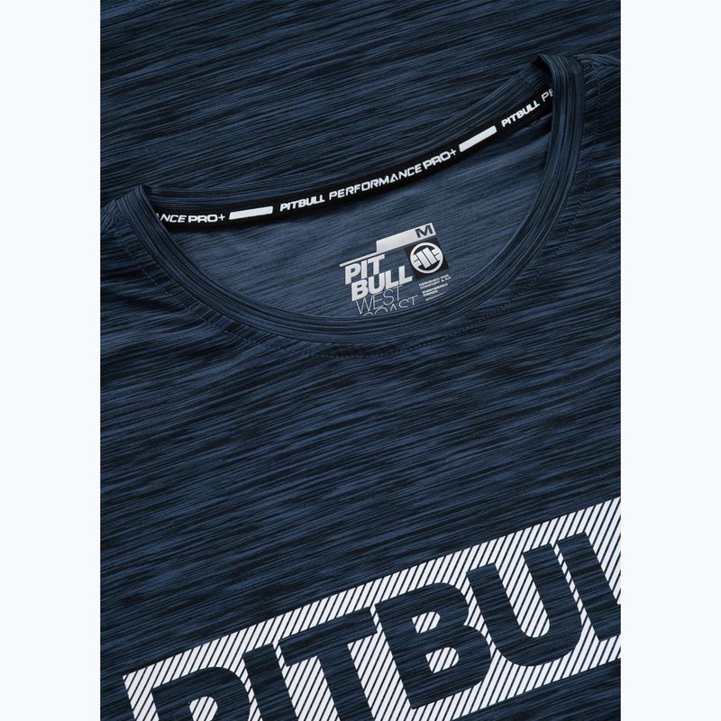 Vyriški marškinėliai Pitbull Hilltop Casual Sport navy melange 6