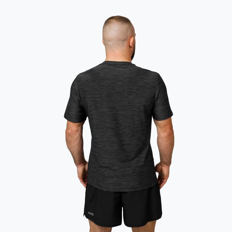 Vyriški marškinėliai Pitbull Hilltop Casual Sport black melange 3