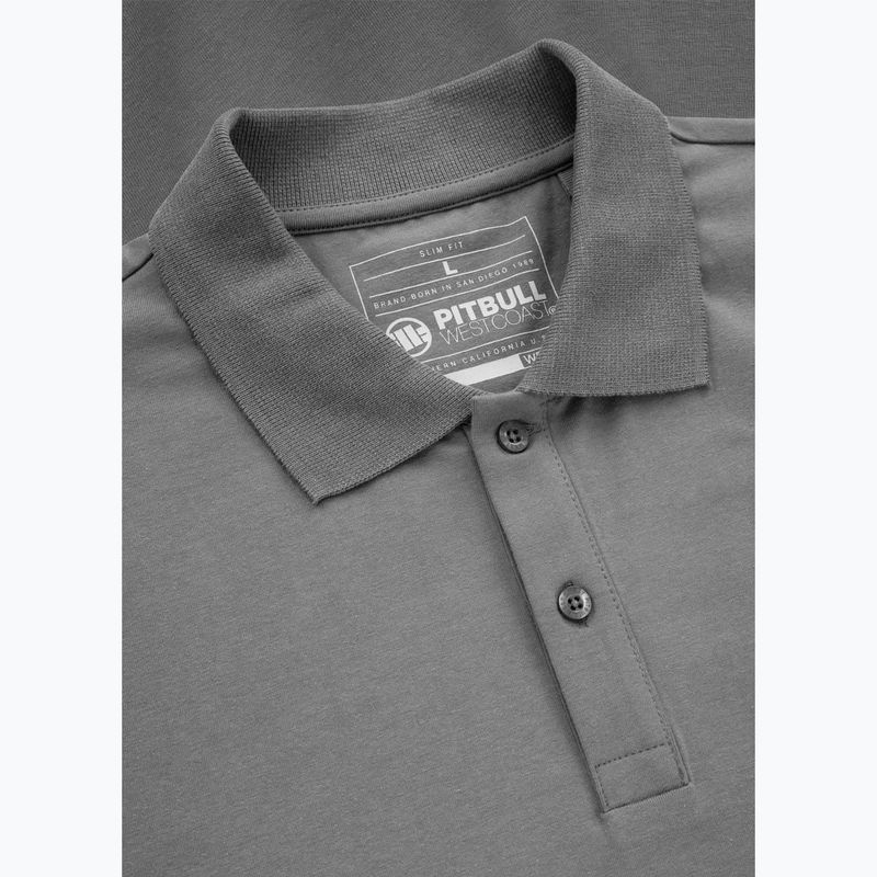 Vyriški polo marškinėliai Pitbull Polo Jersey Small Logo grey 3
