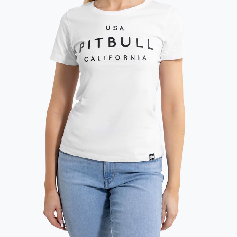 Moteriški marškinėliai Pitbull Usa Cal white 4