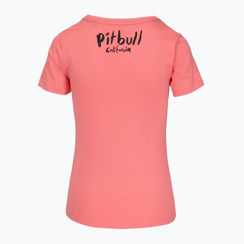 Moteriški marškinėliai Pitbull Watercolor coral 7