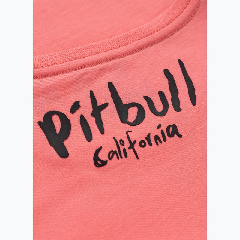 Moteriški marškinėliai Pitbull Watercolor coral 10