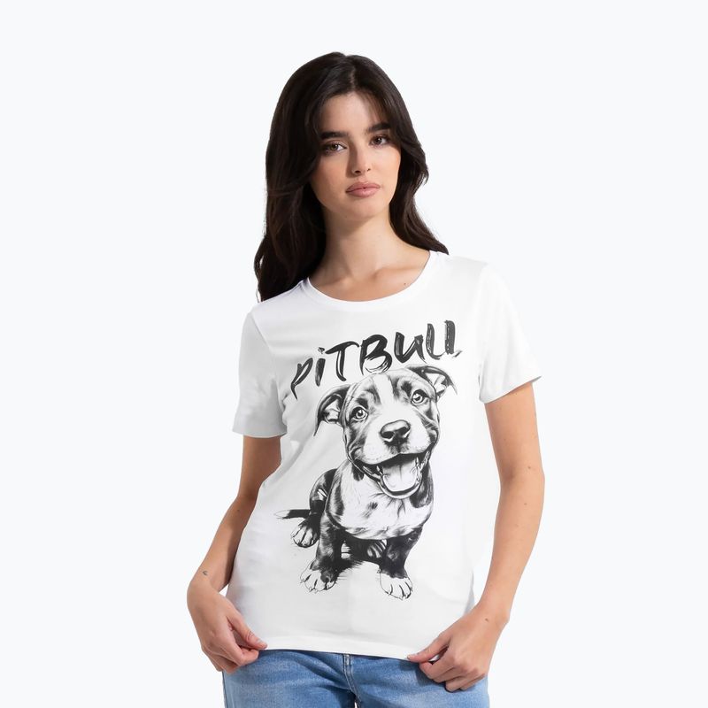 Moteriški marškinėliai Pitbull Puppy 2 white