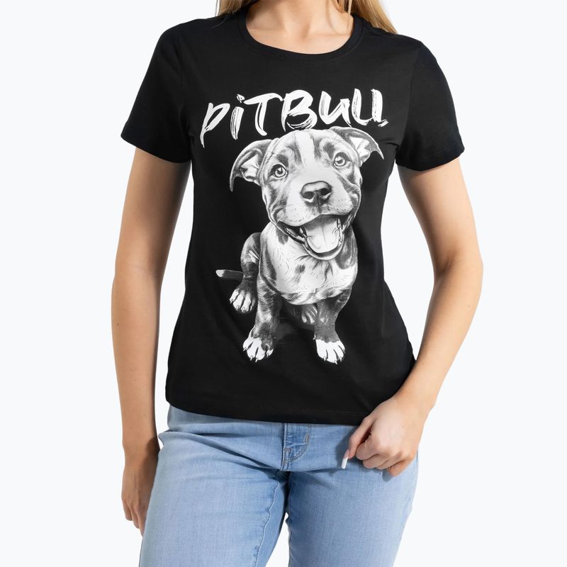 Moteriški marškinėliai Pitbull Puppy 2 black 4