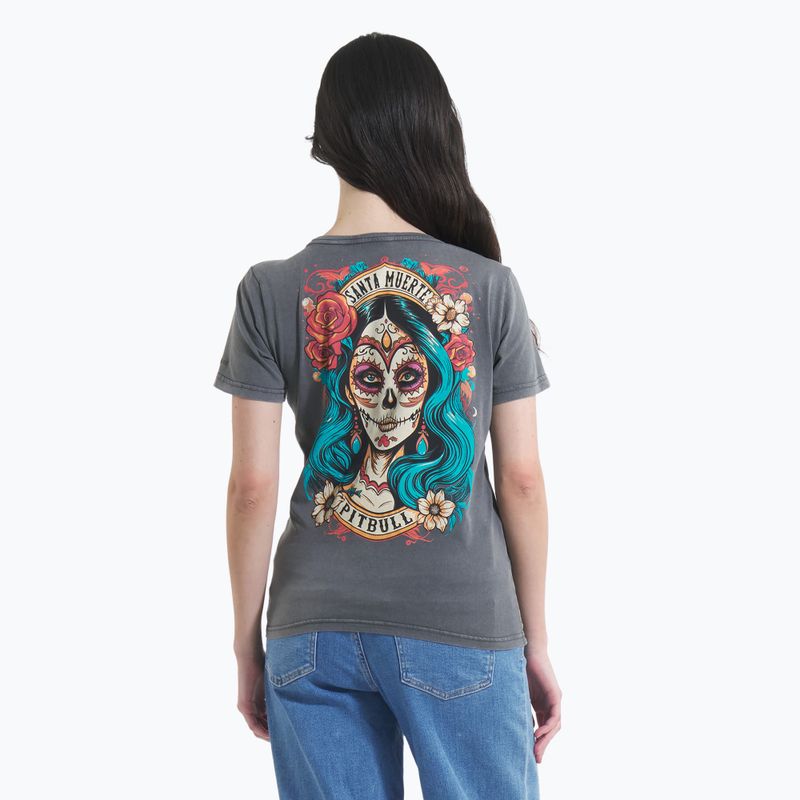 Moteriški marškinėliai Pitbull Santa Muerte 25 graphite 2