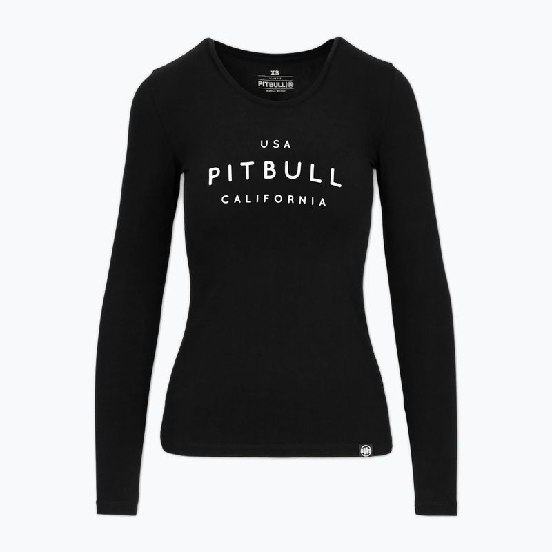 Moteriški marškinėliai ilgomis rankovėmis Pitbull Usa Cal Slim Fit black 7