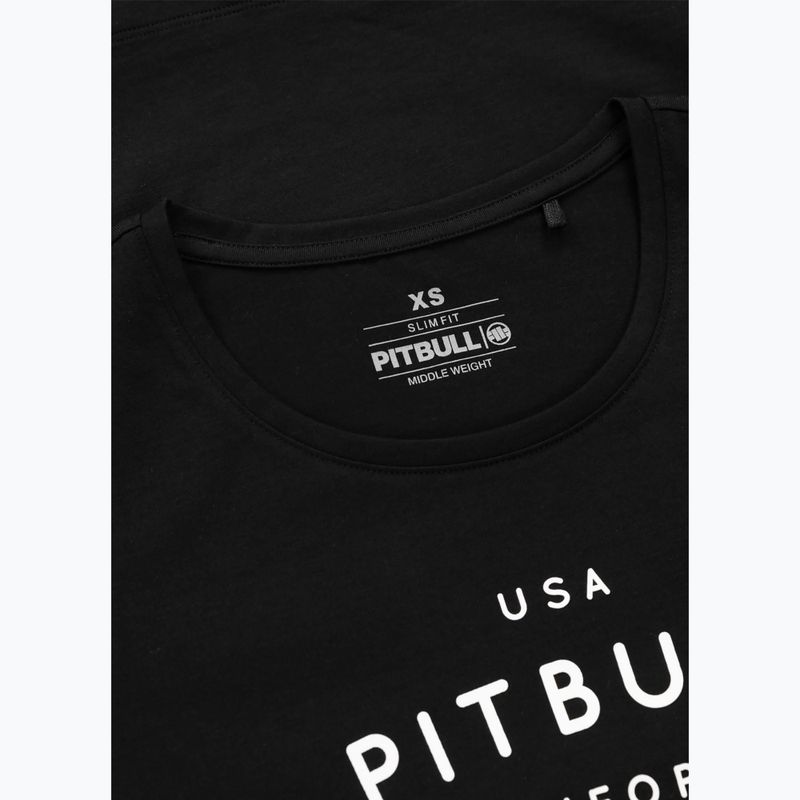 Moteriški marškinėliai ilgomis rankovėmis Pitbull Usa Cal Slim Fit black 10