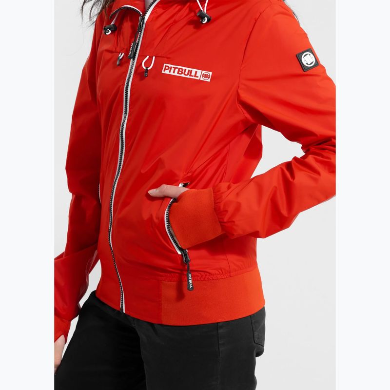 Pitbull moteriška striukė Aaricia Hilltop Hooded Nylon flame red 4