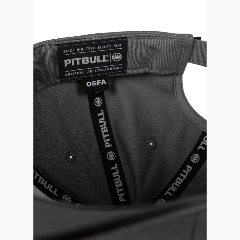 Pitbull Snapback ,,USA CAL" Klasikinė žemo profilio grafitinė beisbolo kepuraitė 6