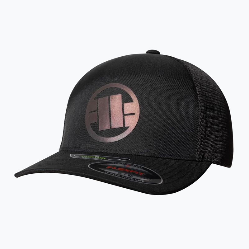 Kepuraitė su snapeliu Pitbull Mesh Full Cap Logo Iridescent Flexfit black
