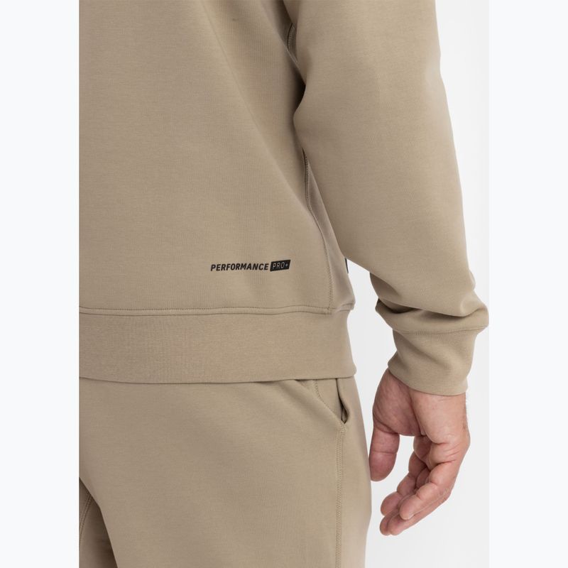 Vyriški Pitbull Dogwood Crewneck džemperiai tamsiai smėlio spalvos 4