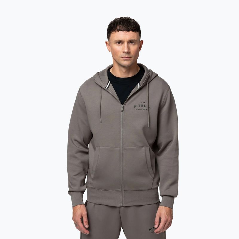 Vyriškas džemperis Pitbull Sampson Hooded Zip Sweatshirt taupe