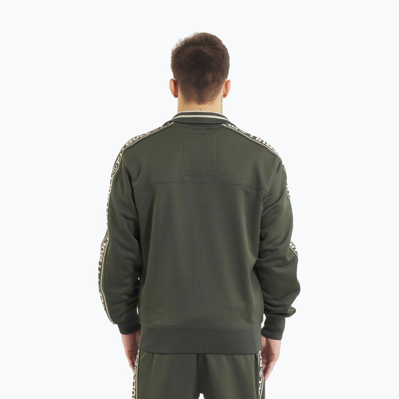 Vyriškas džemperis Pitbull Trackjacket Tape Logo Terry Group old green 3