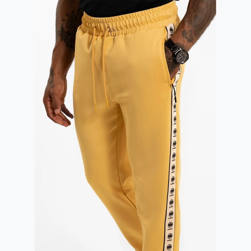 Vyriškos kelnės Pitbull Track Pants Powers pale yellow 4