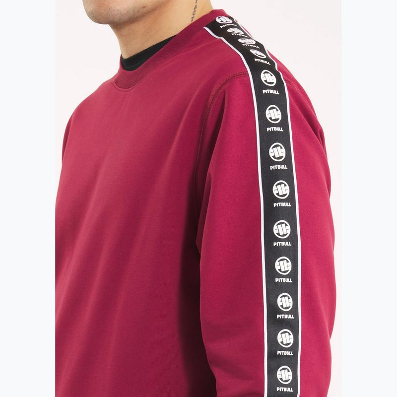 Vyriškas džemperis Pitbull Tape Nugget Crewneck Sweatshirt burgundy 4
