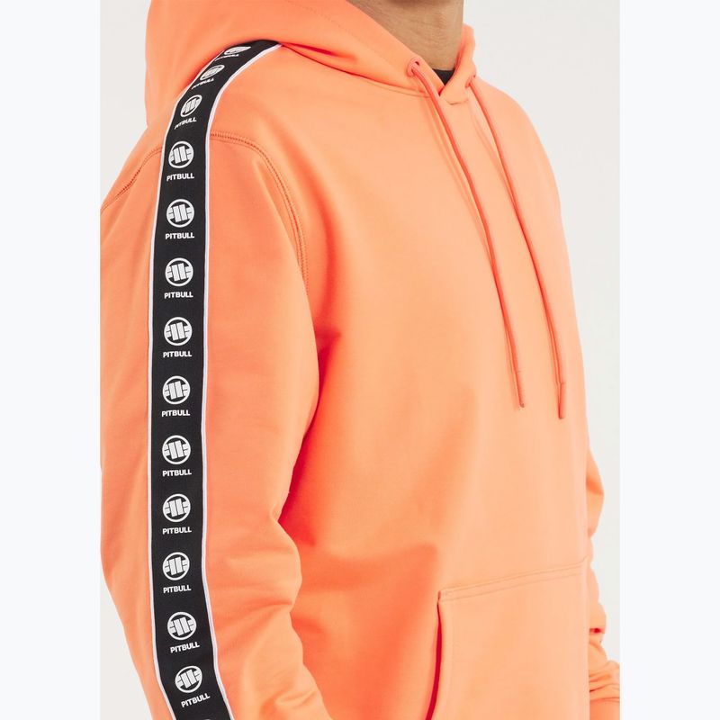 Vyriškas džemperis Pitbull Tape Nugget Hooded Sweatshirt bright salmon 4