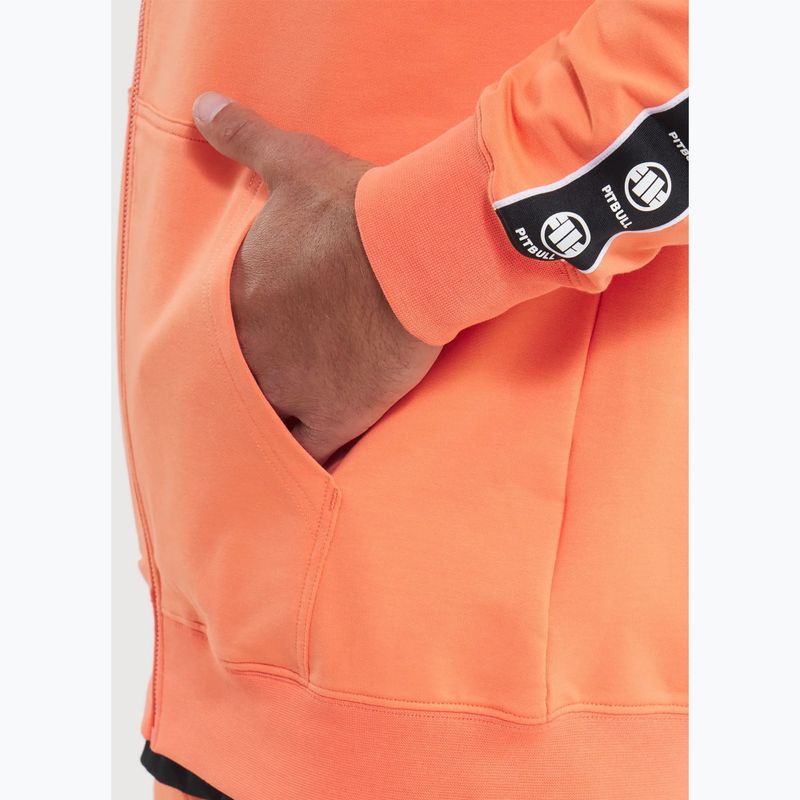 Vyriškas džemperis Pitbull Tape Nugget Hooded Zip Sweatshirt bright salmon 5