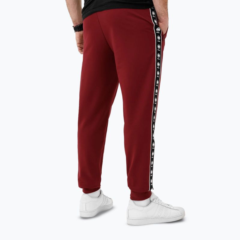 Vyriškos kelnės Pitbull Tape Nugget Jogging burgundy 2