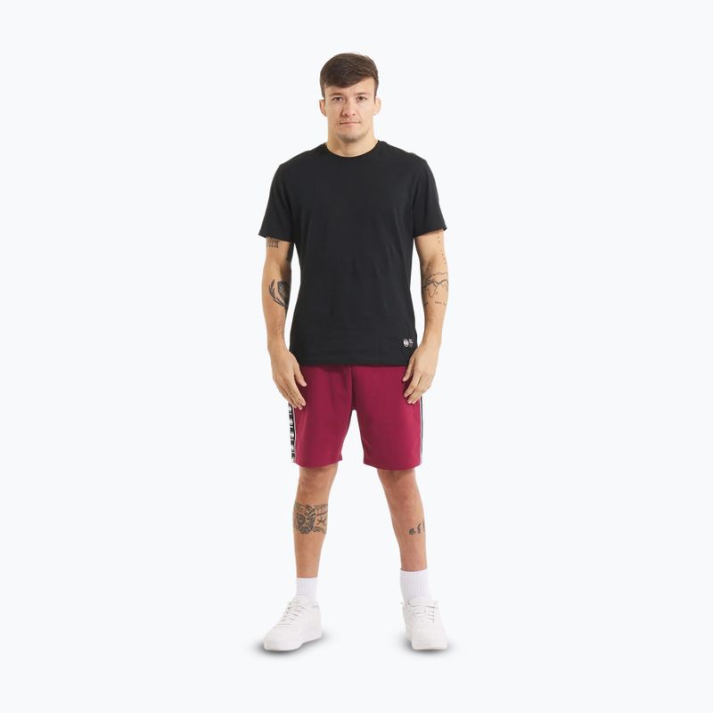 Vyriški šortai Pitbull Tape Nugget burgundy 2