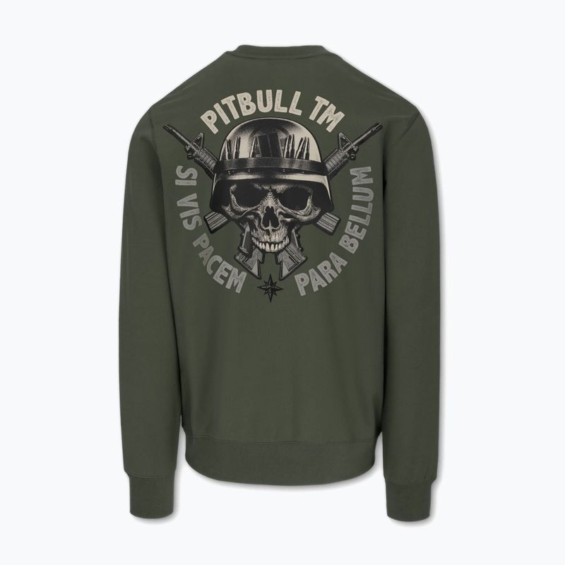 Vyriškas džemperis Pitbull Para Bellum Crewneck Sweatshirt old green 2