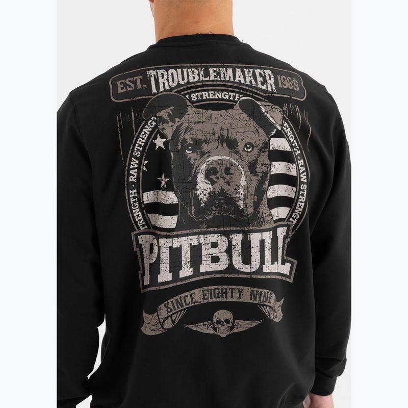 Vyriški Pitbull Troublemaker Crewneck Sweatshirt black 3