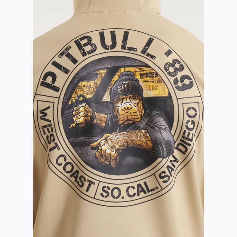 Vyriškas džemperis Pitbull Driving Hooded Sweatshirt pale sand 5