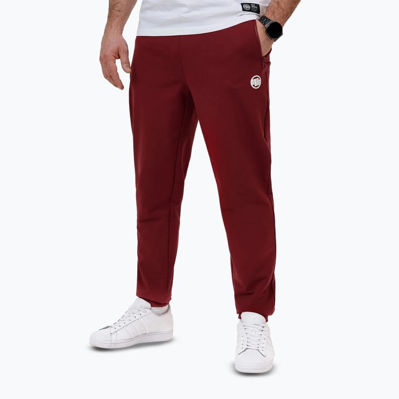 Vyriškos kelnės Pitbull Nugget Jogging burgundy