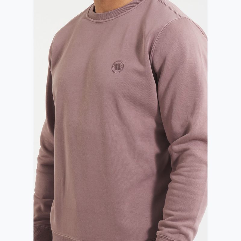 Vyriškas džemperis Pitbull Lancaster 2 Crewneck Sweatshirt washed burgundy 4