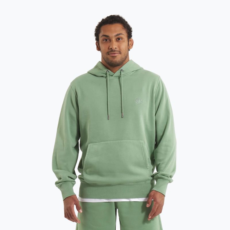 Vyriškas džemperis Pitbull Lancaster 2 Hooded Sweatshirt washed green