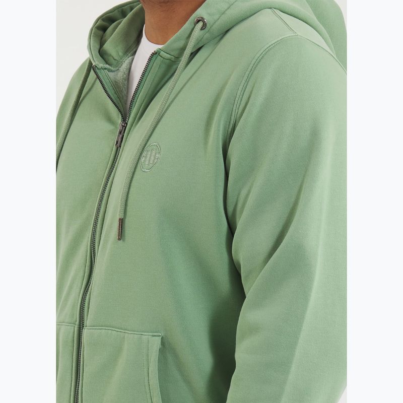 Vyriškas džemperis Pitbull Lancaster 2 Hooded Zip Sweatshirt washed green 4