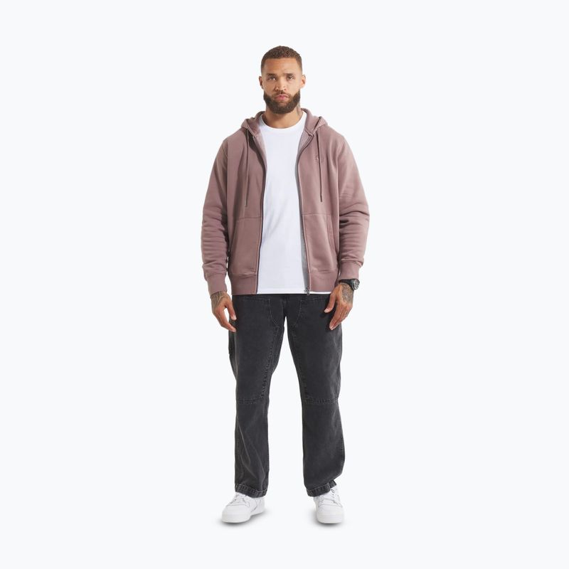 Vyriškas džemperis Pitbull Lancaster 2 Hooded Zip Sweatshirt washed burgundy 2