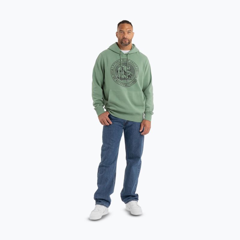 Vyriškas džemperis Pitbull Vintage Bjj Hooded Sweatshirt washed green 2