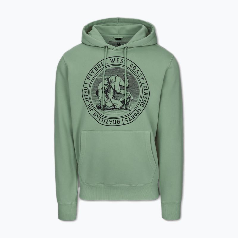 Vyriškas džemperis Pitbull Vintage Bjj Hooded Sweatshirt washed green 4