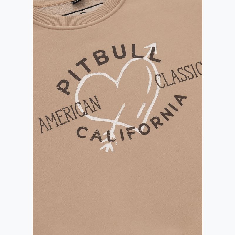 Moteriškas džemperis Pitbull Manzanita Heart Crewneck Sweatshirt sand 7