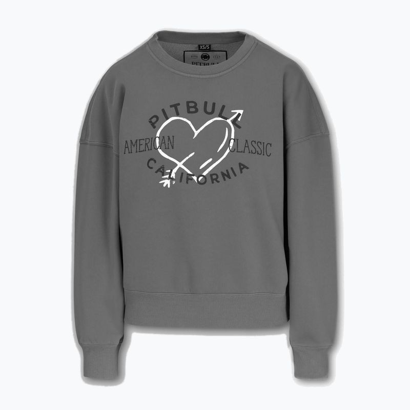 Moteriškas džemperis Pitbull Manzanita Heart Crewneck Sweatshirt washed grey 4