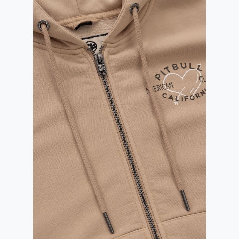 Moteriškas džemperis Pitbull Manzanita Heart Hooded Zip Sweatshirt sand 5