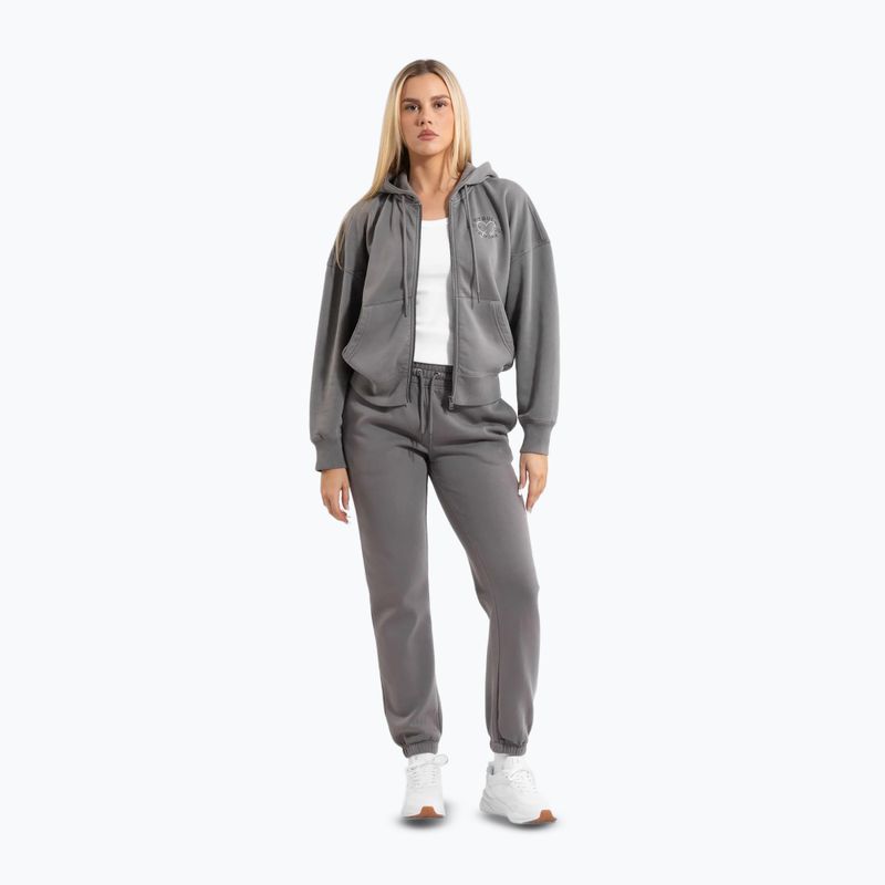 Moteriškas džemperis Pitbull Manzanita Heart Hooded Zip Sweatshirt washed grey 2