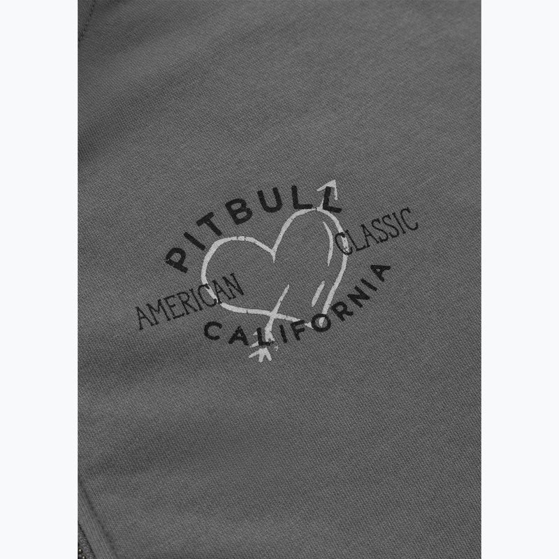 Moteriškas džemperis Pitbull Manzanita Heart Hooded Zip Sweatshirt washed grey 8