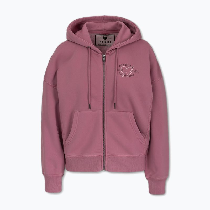Moteriškas džemperis Pitbull Manzanita Heart Hooded Zip Sweatshirt pink 5