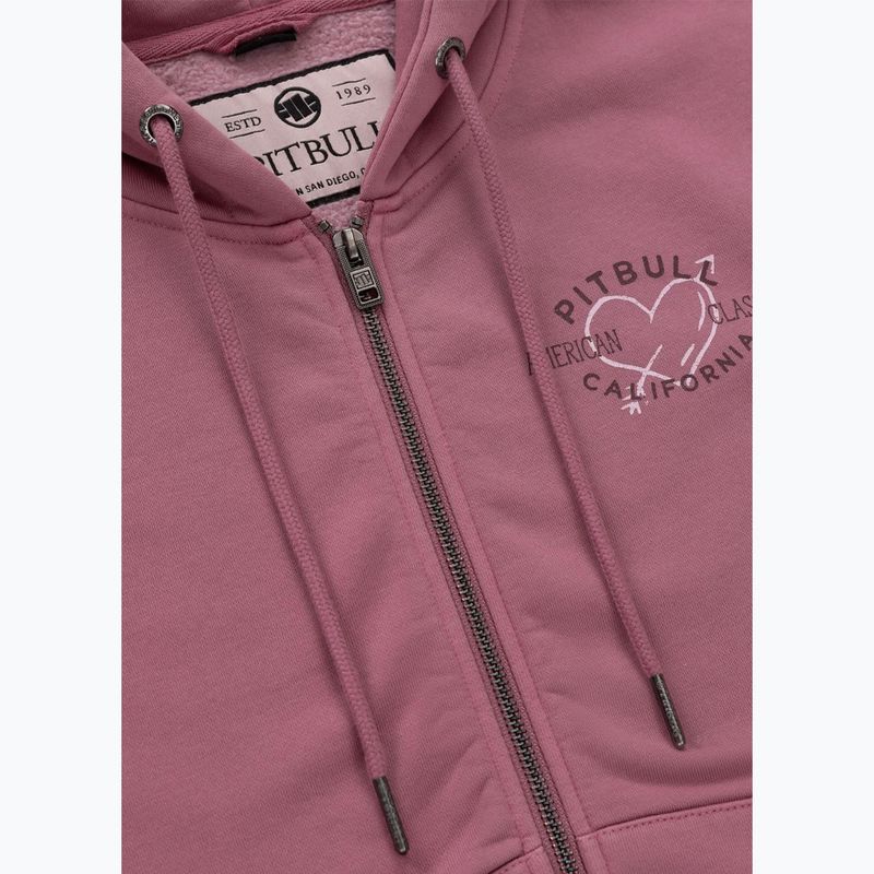 Moteriškas džemperis Pitbull Manzanita Heart Hooded Zip Sweatshirt pink 8