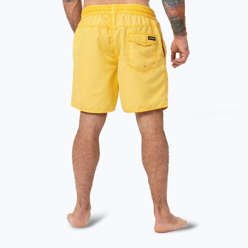 Vyriški maudymosi šortai Pitbull Balfour washed yellow 3